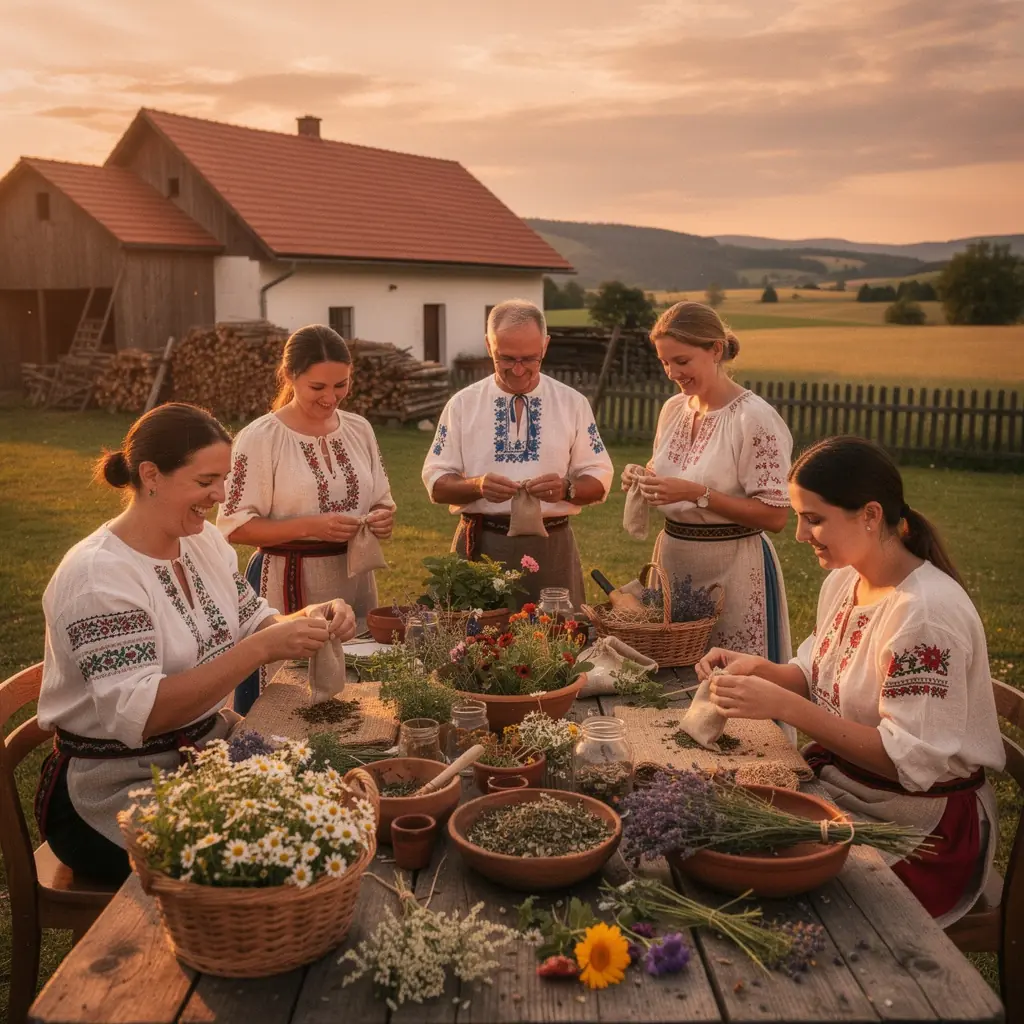 Ručne zbierané bylinky na prípravu autentického slovenského čaju.