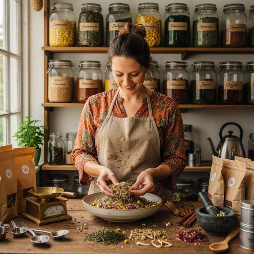 Tradičná slovenská čajová ceremónia s rodinou v útulnej izbe.